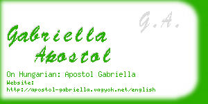 gabriella apostol business card